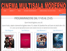 Tablet Screenshot of cinema-moderno.it